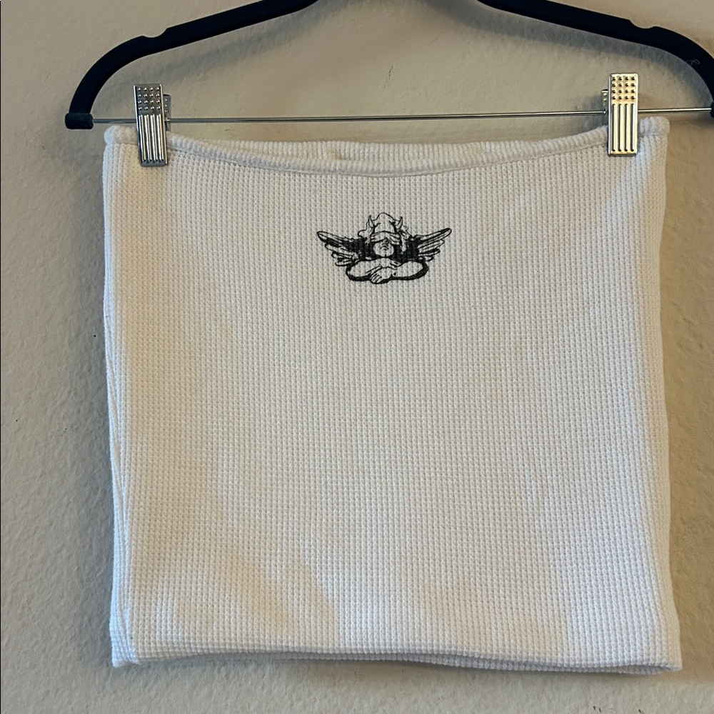 Boys Lie White Ribbed Knit Sweater - Picture 4 of 6